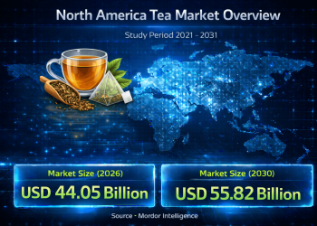 North America Tea Market Growth Trends: Achieving USD 55.82 Billion by 2031 at 4.85% CAGR