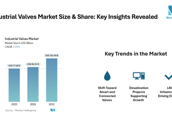 Industrial Valves Market Size to Hit USD 101.40 Billion by 2031 at 4.54% CAGR | Mordor Intelligence Reports